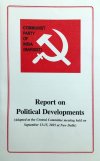 Report on Political Development (Adopted at the CC Meeting held on September 13 - 15, 2025)